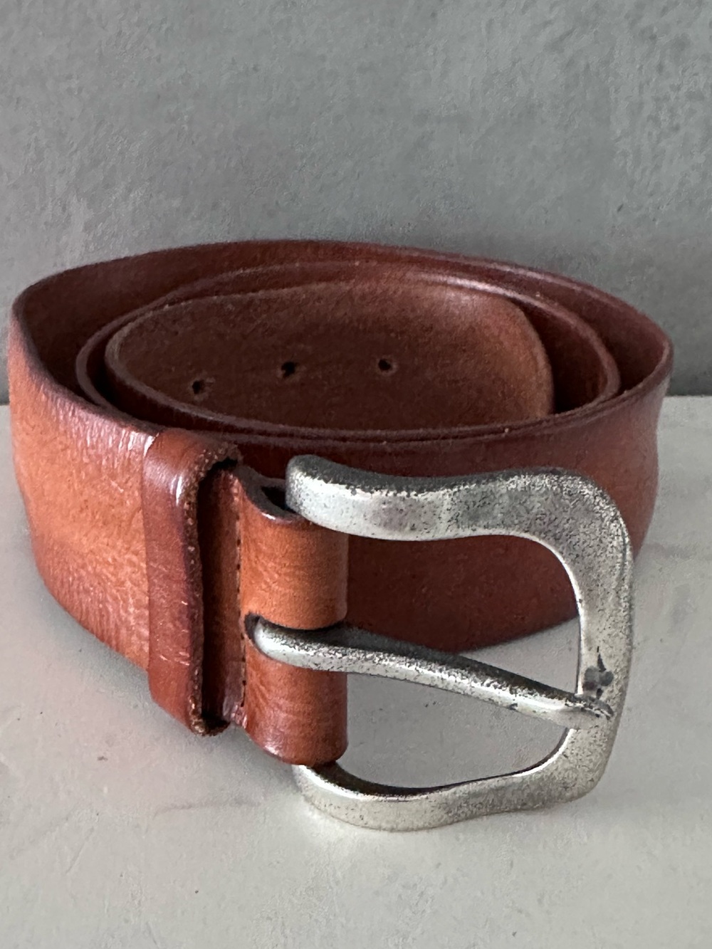 VINTAGE ORCIANI LEATHER BELT MADE IN ITALY SZ 34